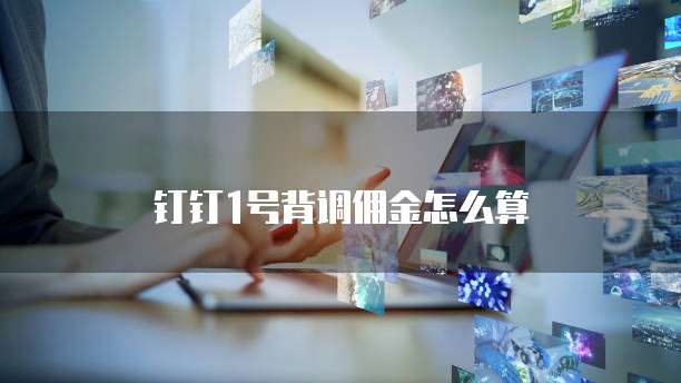 钉钉1号背调佣金怎么算