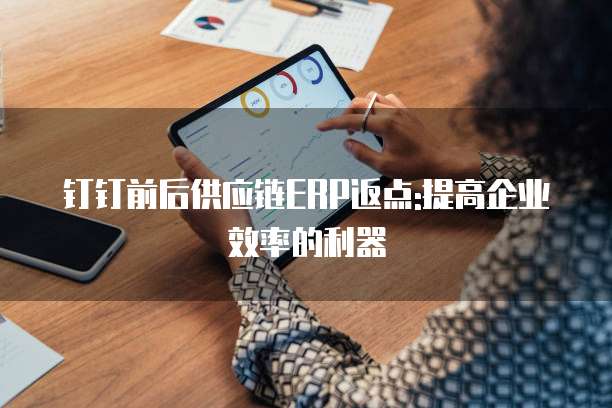 钉钉前后供应链ERP返点:提高企业效率的利器