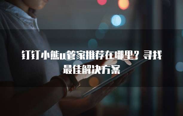 钉钉小熊u管家推荐在哪里?寻找最佳解决方案