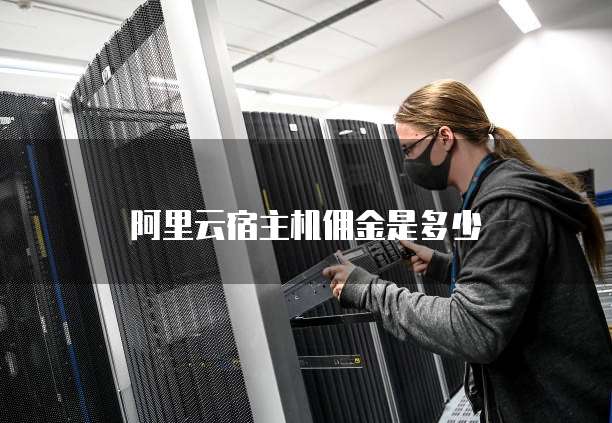 阿里云宿主机佣金是多少