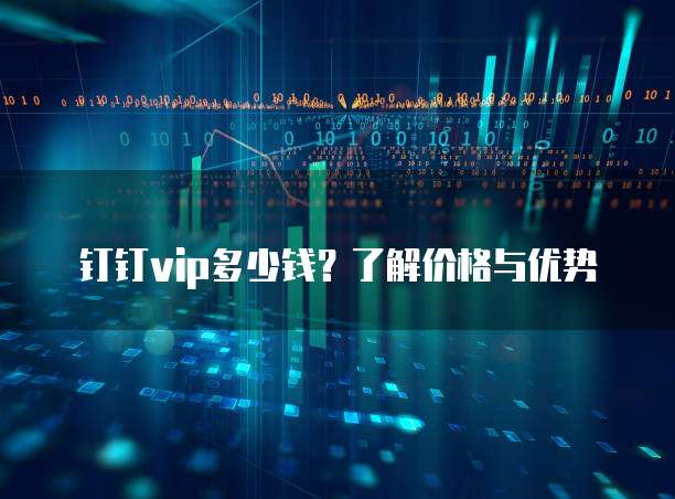 钉钉vip多少钱?了解价格与优势