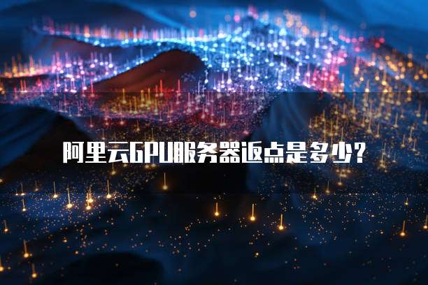 阿里云GPU服务器返点是多少？