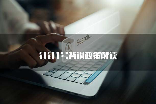 钉钉1号背调政策解读