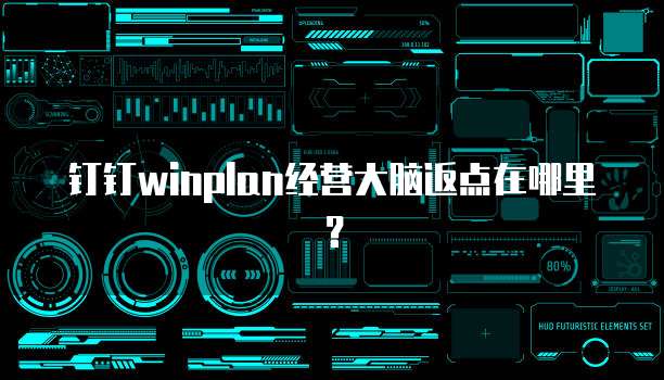 钉钉winplan经营大脑返点在哪里？
