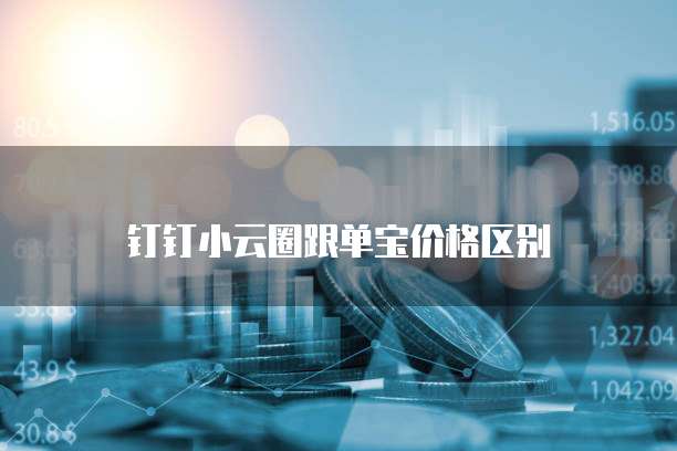 钉钉小云圈跟单宝价格区别