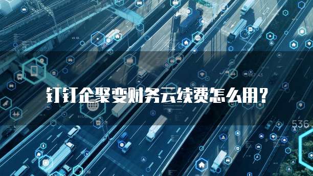 钉钉企聚变财务云续费怎么用?