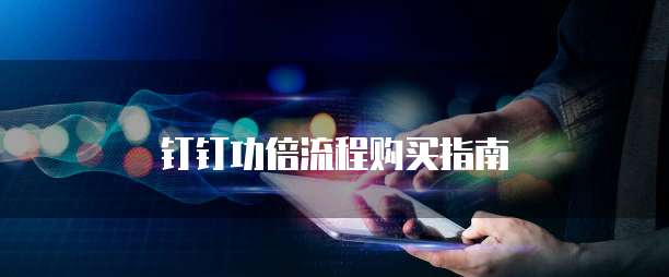 钉钉功倍流程购买指南