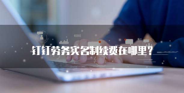 钉钉劳务实名制续费在哪里？