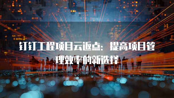 钉钉工程项目云返点：提高项目管理效率的新选择
