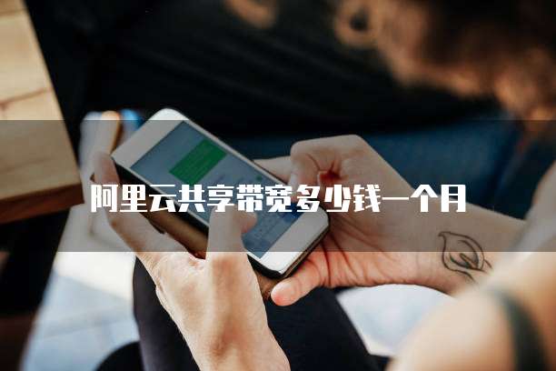 阿里云共享带宽多少钱一个月