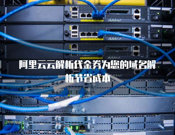 阿里云云解析代金券为您的域名解析节省成本