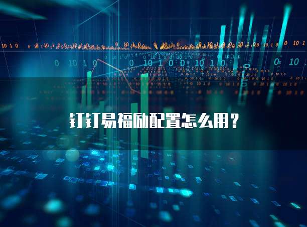 钉钉易福励配置怎么用？