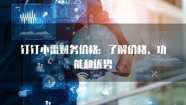 钉钉小番财务价格：了解价格、功能和优势