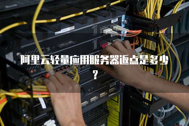 阿里云轻量应用服务器返点是多少?