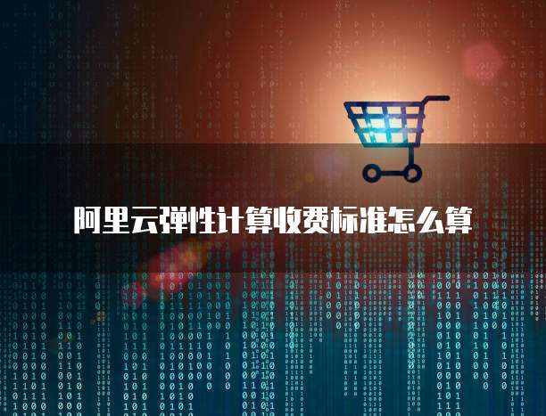 阿里云弹性计算收费标准怎么算