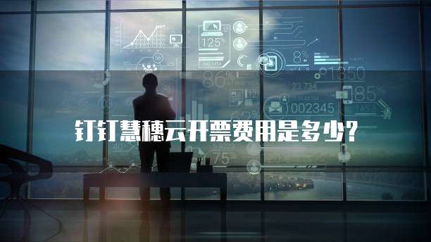 钉钉慧穗云开票费用是多少？