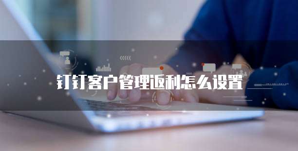 钉钉客户管理返利怎么设置