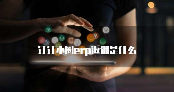 钉钉小圈erp返佣是什么