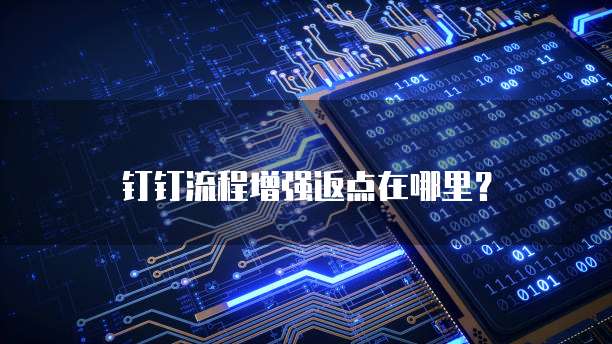 钉钉流程增强返点在哪里?