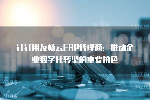 钉钉用友畅云ERP代理商:推动企业数字化转型的重要角色
