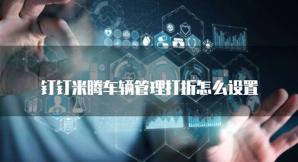 钉钉米腾车辆管理打折怎么设置