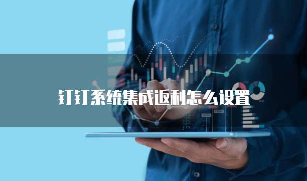 钉钉系统集成返利怎么设置