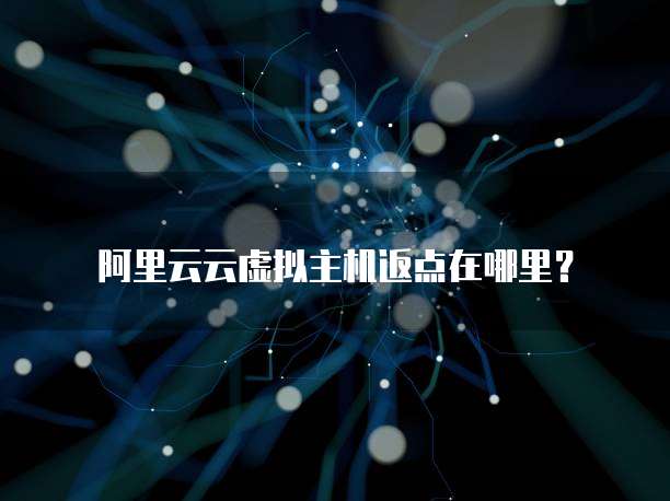 阿里云云虚拟主机返点在哪里？