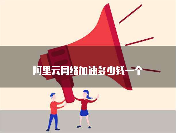 阿里云网络加速多少钱一个