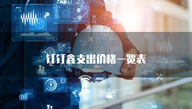 钉钉鑫支出价格一览表