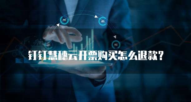 钉钉慧穗云开票购买怎么退款？