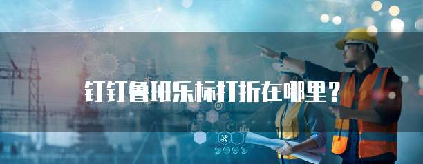 钉钉鲁班乐标打折在哪里？