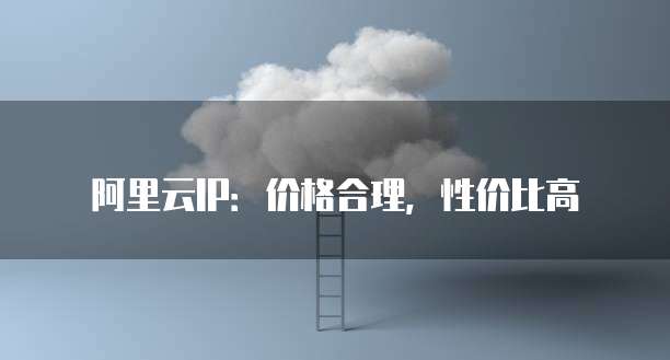 阿里云IP：价格合理，性价比高