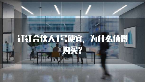 钉钉合伙人1号便宜,为什么值得购买?