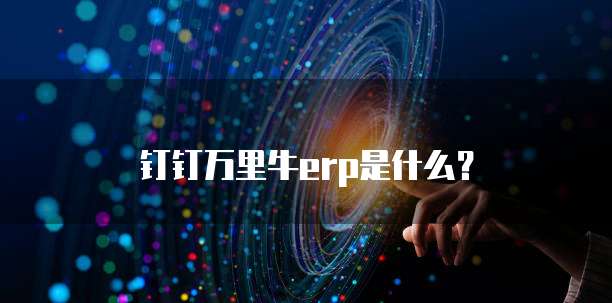 钉钉万里牛erp是什么?