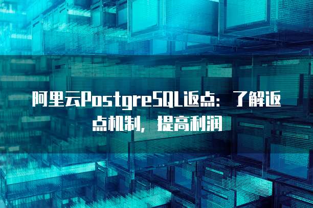 阿里云PostgreSQL返点：了解返点机制，提高利润