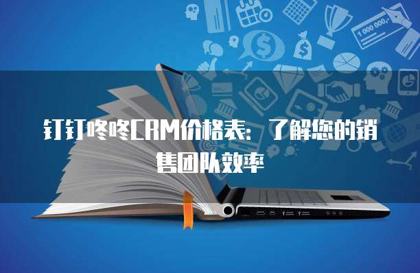 钉钉咚咚CRM价格表：了解您的销售团队效率