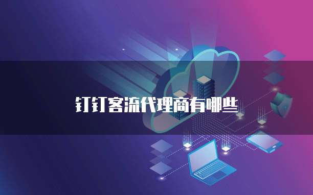 钉钉客流代理商有哪些