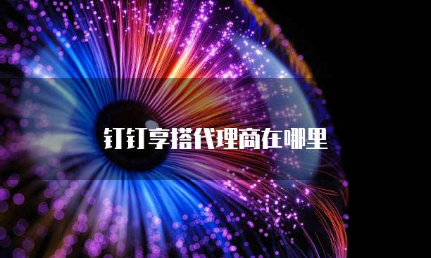 钉钉享搭代理商在哪里