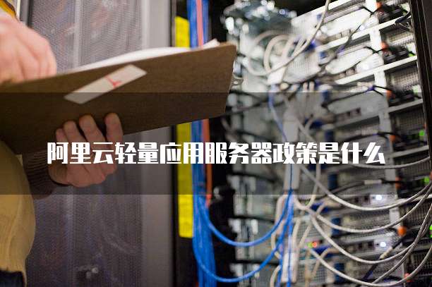 阿里云轻量应用服务器政策是什么