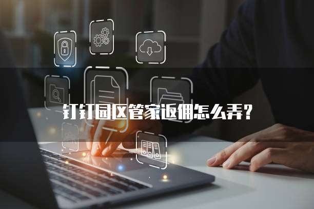 钉钉园区管家返佣怎么弄?