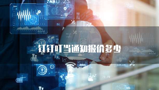 钉钉叮当通知报价多少