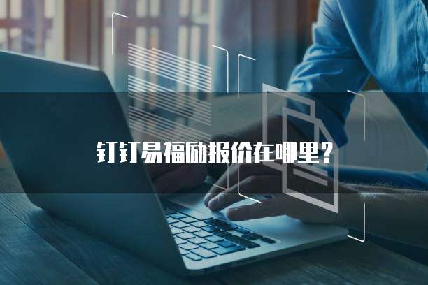 钉钉易福励报价在哪里？