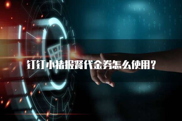 钉钉小猪报餐代金券怎么使用?