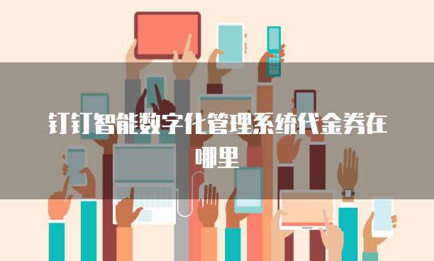 钉钉智能数字化管理系统代金券在哪里