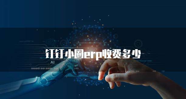 钉钉小圈erp收费多少