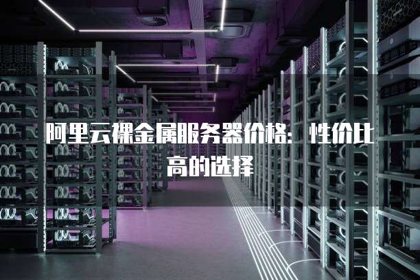 阿里云裸金属服务器价格:性价比高的选择