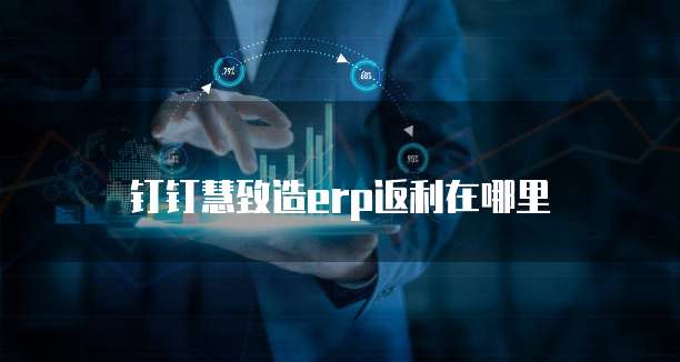 钉钉慧致造erp返利在哪里