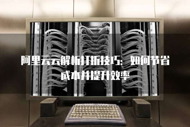 阿里云云解析打折技巧:如何节省成本并提升效率