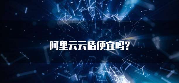 阿里云云盾便宜吗?
