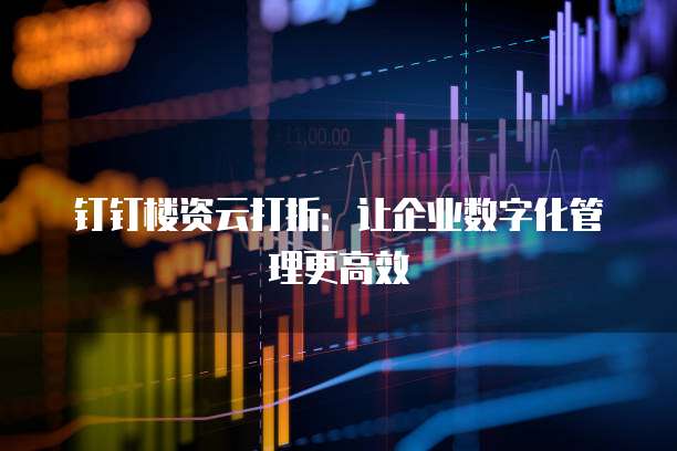 钉钉楼资云打折:让企业数字化管理更高效